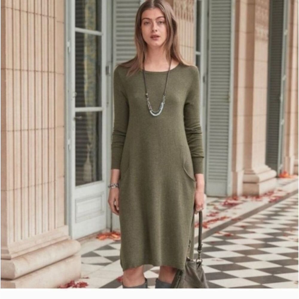 Sundance "film noir" raspberry red round neck pullover style dress size small - Picture 2 of 4